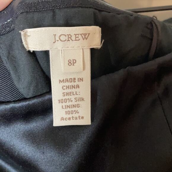 J. Crew silk strapless black dress NWT 8P - Picture 6 of 7